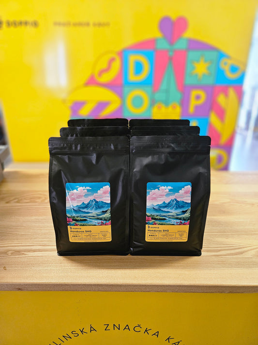 6 balení kávy DOPPIO Honduras SHG 1kg