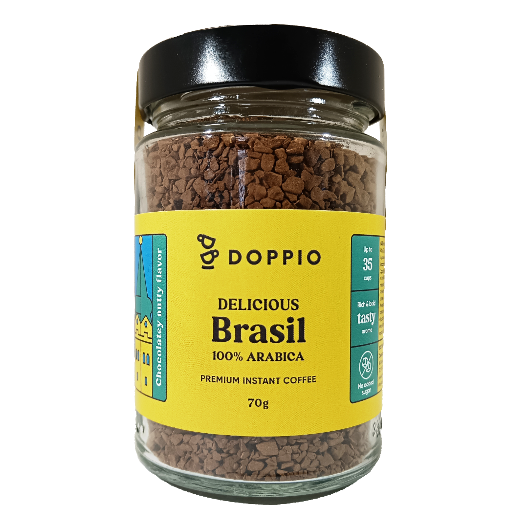 DOPPIO Instantná káva Brazília 100% arabica 70g